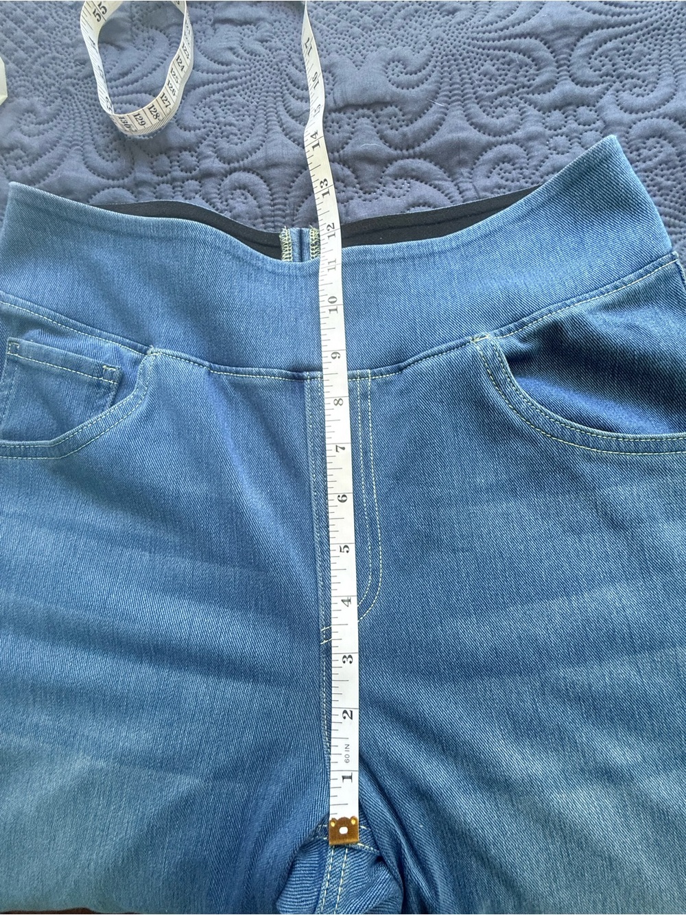 HALARA Blue Wide-Leg Pull-On Jeans NWOT - Picture 5 of 6